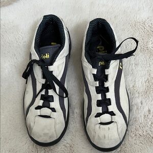 Piloti Men's Cream and Black Driving Shoes